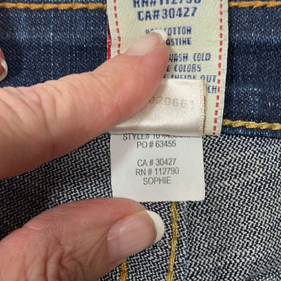 True Religion Sophie Denim Shorts Size 25 - Picture 4 of 8